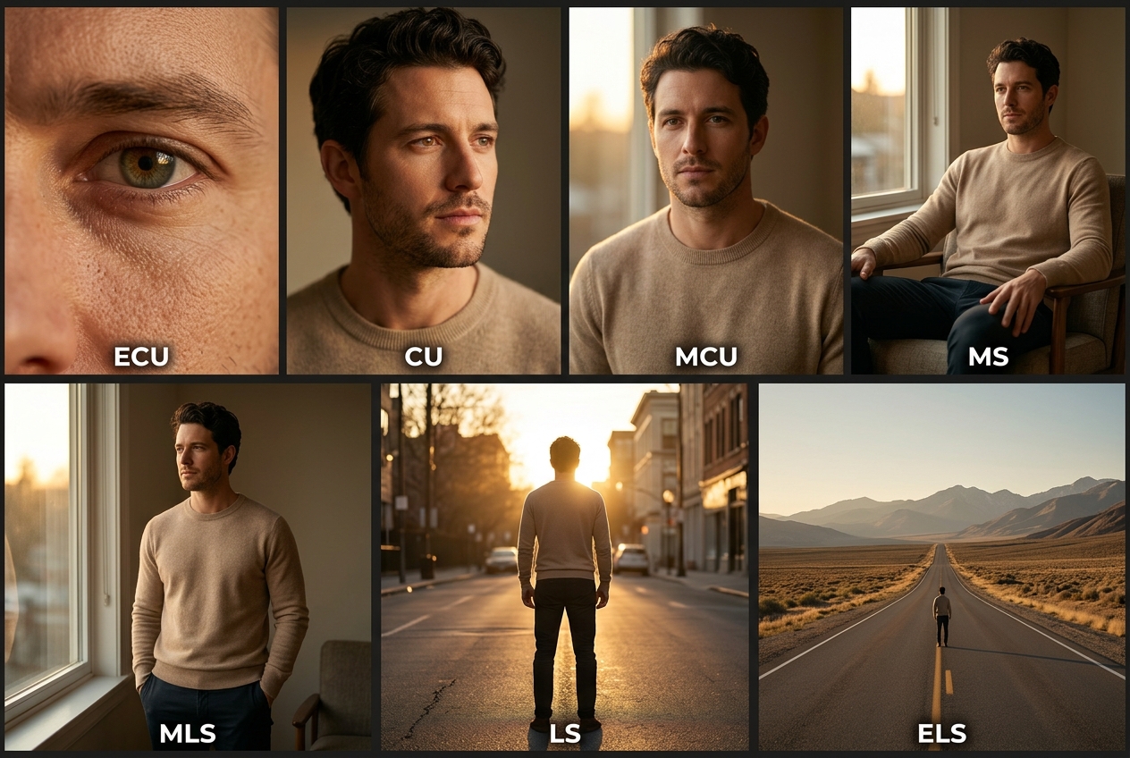 Referência visual: ECU, CU, MCU, MS, MLS, LS e ELS